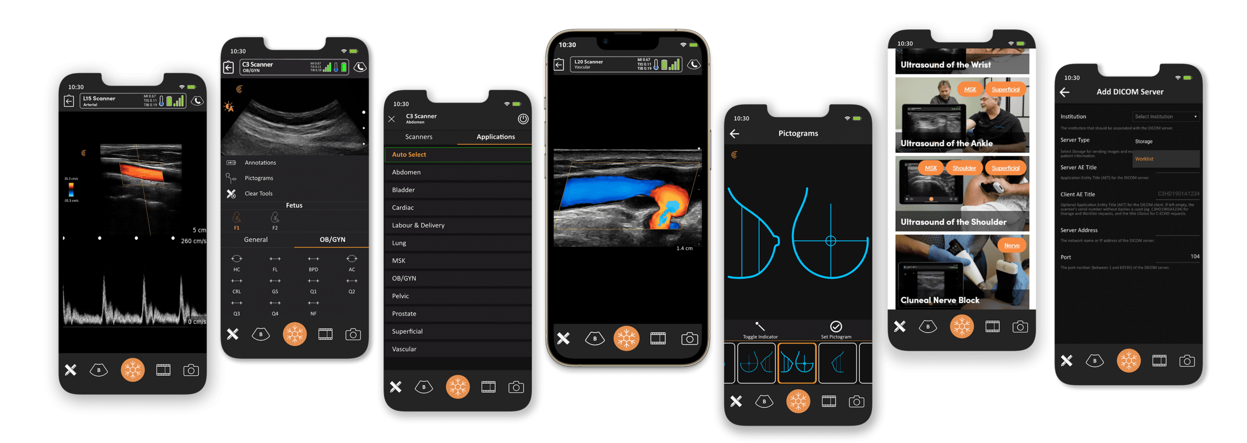 Advanged software screens