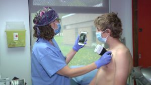 Rural Family Doctor Uses Wireless Ultrasound To Fight COVID-19 Pandemic